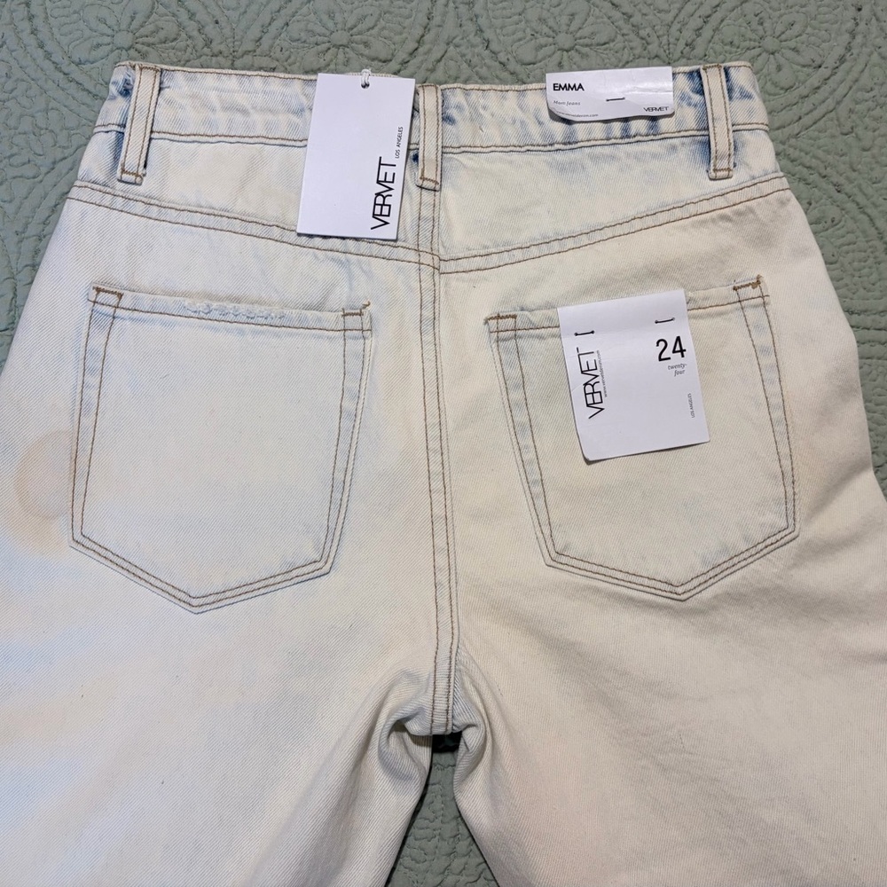 Vervet Los Angeles High Rise Distressed Jeans Size 24 NWT - Picture 10 of 11